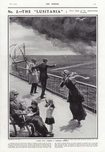 Het zinken van de Lusitania, Eerste Wereldoorlog, 7 mei 1915